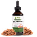 Maxx Herb PAU D'Arco Tincture - Max Strength PAU D Arco Extract for Immune Support, Taheebo Tea Inner Bark Absorbs Better Than PAU Darco Capsules – 4 Oz Bottle (60 Servings)