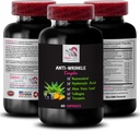 Aloe Vera Leaf Benefits - Anti-Wrinkle Complex - Smooth Texture Formula, Glycine 100 Support, Turmeric Power, Anti-Wrinkle Action, Smoothing Formula, Resilience Support 1 Bottle 60 Capsules