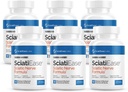 SciatiEase Sciatic Nerve Health Support Supplement - Nerve Support Formula with AlphaPalm, Pea, Vitamin B Complex, Alpha Lipoic Acid 300mg - 6 Bottles