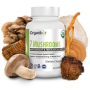Organixx USDA Organic Mushroom Supplement, 7 Fermented Mushrooms – Lions Mane, Shiitake, Cordyceps, Turkey Tail, Reishi – for Immune & Digestion Support, 60 Vegetarian Capsules