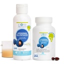 Core Med Science Liposomal Glutathione Soft Gels & Liquid Supplement Bundle for Energy, Brain Health, Skin & Liver Health