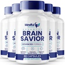 Brain Savior Brain Supplements for Memory and Focus Capsules, BrainSavior Advanced Formula Brain Health Support - Maximum Strength Nootropics Brain-Savior All Natural Support Reviews (5 Pack)