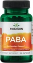 Swanson PABA - Powerful B Complex Supporting Red Blood Cell Formation - Folic Acid Component Aiding Supply Oxygen to Cells and Skin Health Support - (120 Capsules, 500mg Each)