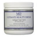 MD Ultimate Beauty Drink Powder Collagen Type I & III | Collagen Dietary Supplement with Antioxidants | Provides Nutritional Support to Skin, Hair, Nails, Joints | 150 Grams | Powder Form