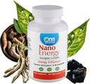 One Planet Nutrition Nano Energy 500 mg Veggie Capsules (120 Servings), Synergistic Blend of Nano Ginseng, Shilajit, Ashwagandha & EGCG, Supports Energy Levels, Non-GMO, Vegan, Gluten Free
