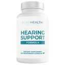 PUREHEALTH RESEARCH Hearing Support Formula - Ear Health Supplement - Calm Ear Support & Auditory Health - with Ginkgo Biloba, Green Tea Extract, Acetyl L-Carnitine, L-Cysteine & More - 120 Capsules