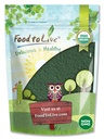 Food to Live - Organic Chlorella Powder, 2 Pounds — Non-GMO, Kosher, Raw Green Algae, Vegan Superfood, Bulk, Pure Vegan Green Protein, Great for Drinks, Broken Cell Wall