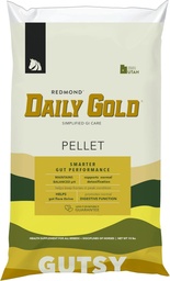 REDMOND Daily Gold Pellets Stress Relief, Natural Healing Clay for Gastric Ulcers in Horses (15 LB)