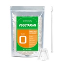 wananfu Size 0 Empty Capsules Vegetarian (500 Count) Bundle with Micro Lab Spoon, Clear Fillable Veggie Pill Capsules Size 0 for Making Your Own Supplements