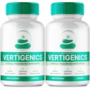 Vertigenics Brain Supplements for Memory and Focus Capsules, Vertigenics Advanced Formula Brain Health Support - Maximum Strength Nootropics Verti Genics All Natural Support Reviews (2 Pack)