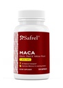 Safrel Organic Maca Root Black, Red, Yellow 1900 MG per Serving - 120 Vegan Capsules Peruvian Maca Root Gelatinized 100% Pure Non-GMO Supports Reproductive Health Natural Energizer