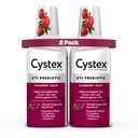 Cystex Cranberry Urinary Health Supplement Liquid - D-Mannose, Prebiotic, & Vitamin C for Urinary Tract & Bladder Support - Daily Urinary Wellness for Women & Men, Sugar-Free - 7.6 fl oz (2 Pack)