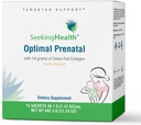 Seeking Health Optimal Prenatal with Collagen, Women’s Multivitamin with B12, L-5-MTHF, Choline, Methylation Support, Supports Fertility & Conception Through Pregnancy & Breastfeeding (15 Servings)