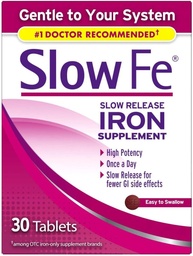 Slow Fe Slow Release Iron Supplement - 30 Tablets, Pack of 4