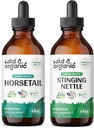 Wild & Organic Horsetail Tincture 4 fl oz & Stinging Nettle Root Tincture 4 fl oz