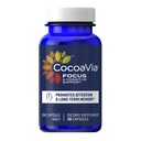 CocoaVia Memory & Focus Brain Supplement, 30 Day, Cocoa Flavanol Blend, Lutein, Added Caffeine for Boost. Improve Cognitive Function, Attention, Vegan & Plant Based, 30 Capsules