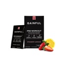 Gainful Pre Workout Powder with Natural Caffeine & L Theanine for Energy & Focus, L Citrulline & Beta Alanine for Endurance, BCAA's for Muscle Recovery, Vegan, Strawberry Lemonade, 10 Ct