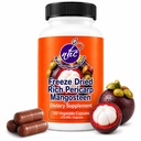Mangosteen Supplement Capsules, Freeze-Dried Mangosteen Pericarp Whole Fruit Rind Powder, Garcinia Mangostana with Xanthones & Plant Nutrients, 515 mg, 120 Vegan Capsules (1)