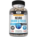 Kaya Naturals - Neuro Brain for Memory & Focus - Nootropic Energy Capsule - Nootropic Brain Support Supplement - Focus & Concentration & Learning Accuracy - Cognitive Function - 180 Count