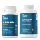 Dr. Tobias Alpha GPC & Magnesium Bisglycinate - Support Brain Function & Overall Health with High Absorption Supplements, Non-GMO