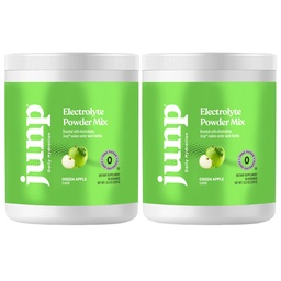 JUNP Electrolytes Powder No Sugar No Carbs – Mouthwatering Green Apple Drink Mix - Potassium & Salt Electrolyte Hydration Powder Zero Calorie Sugar Free Electrolyte Powder, Keto Friendly, 180 Servings