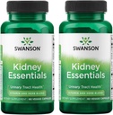 Swanson Kidney Essentials Urinary Support, 60 Veg Capsules, 2 Pack | Provides Support for Healthy Urinary Tract Function, Maintains Healthy Fluid Levels, Blends Vitamins and Herbs