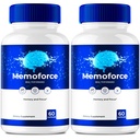 Memoforce Brain, Memoforce Pills, Memoforce Reviews, Memoforce Supplement, Memoforce Capsules Advanced Formula for Memory & Focus - Maximum Strengt - Brain Health Support (2 Pack)