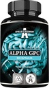 APOLLO'S HEGEMONY Alpha-GPC 600mg per Daily Dose - 90 Vegan Choline Capsules - 99% Choline Alfoscerate Dietary Supplement - Lipid Choline - Memory and Concentration Capsules