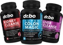 DR. BO Colon Cleanser Detox & Kidney Liver Cleanse - 15 Day Colon Cleanse Pills Probiotic, Kidney Liver Detox Supplement - Bowel Movement Supplements, Kidneys, Bladder Urinary Tract Gallbladder Pills