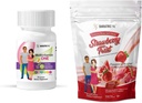 BariatricPal Duodenal Switch Complete 30-Day Supply Vitamin Pack (Iron-Free Capsule Calcium Citrate Soft Chews with Probiotics - Strawberry Twist)