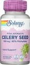SOLARAY Celery Seed Extract 100 mg | 85% Phthalides | Overall Joint Health Support | Non-GMO, Vegan | 30 VegCaps