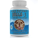 Pure Omega 3 Wild Fish Oil for Dogs with Vitamin E - Highest EPA & DHA Softgels Available (1000mg) 180ct